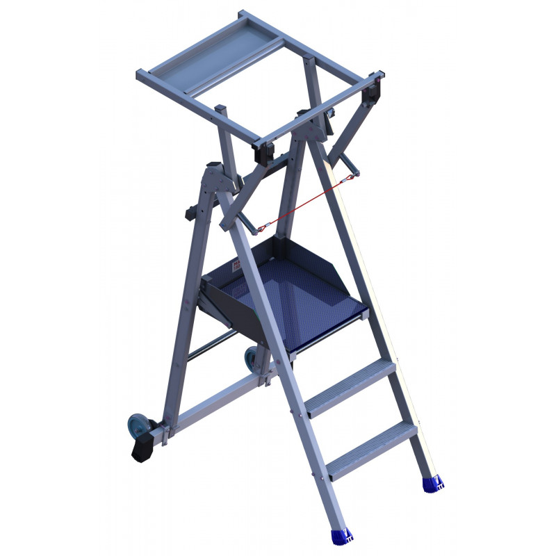 Plateforme individuelle roulante avec porte outil intégré ULTRALU Plateforme individuelle roulante avec porte outil intégré ULTRALU