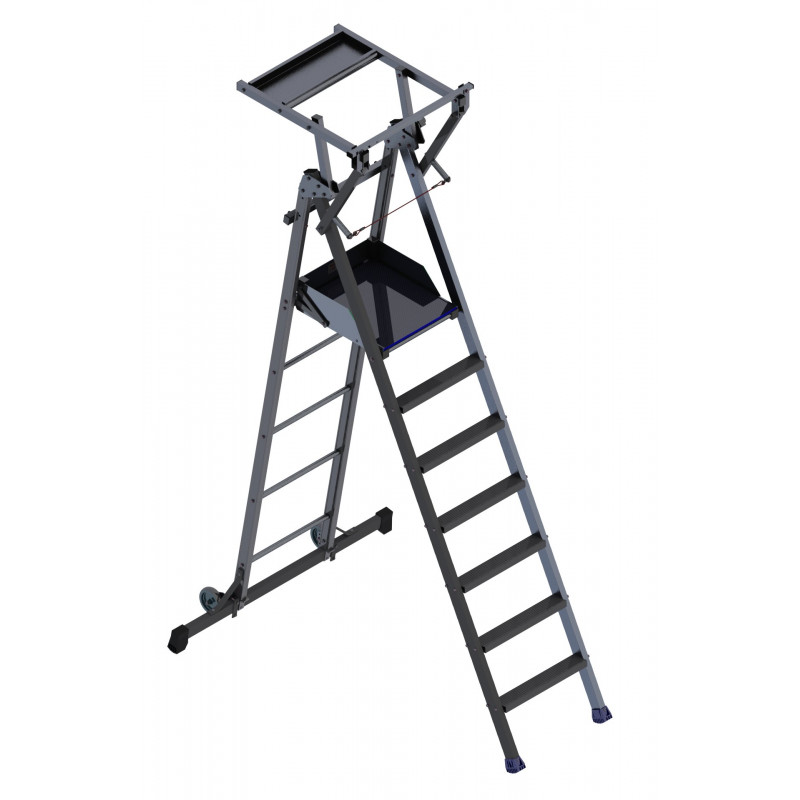 Plateforme individuelle roulante avec porte outil intégré ULTRALU Plateforme individuelle roulante avec porte outil intégré ULTRALU