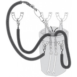 Longe porte outil extensible Air Leash BEAL