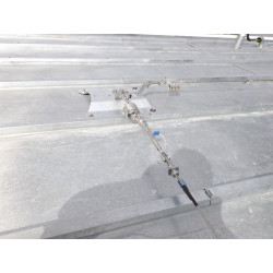 Ligne de vie horizontale sur bac aluminium