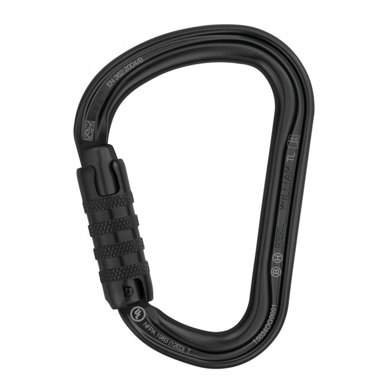 Mousuqeton William Triact Lock Noir Petzl Mousuqeton William Triact Lock Noir Petzl