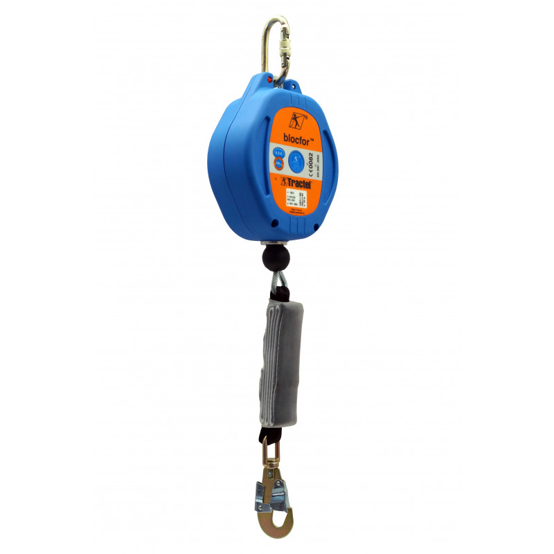 Blocfor 10 ESD, stop chute 10m, Tractel stopchute à cable Blocfor 10 ESD, stop chute 10m, Tractel stopchute à cable