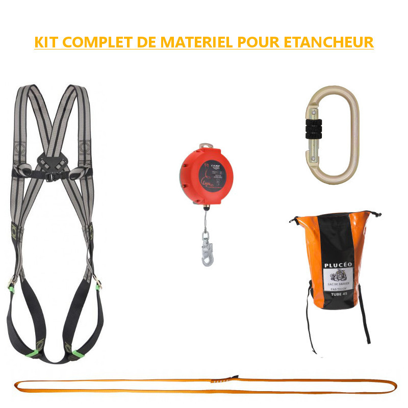 Kit complet de matériel de sécurité pour étancheur Kit complet de matériel de sécurité pour étancheur