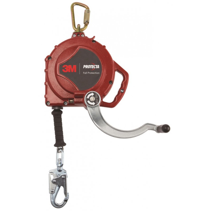 Antichute à rappel automatique avec treuil de sauvetage de 15 m câble galvanisé Protecta Antichute à rappel automatique avec treuil de sauvetage de 15 m câble galvanisé Protecta