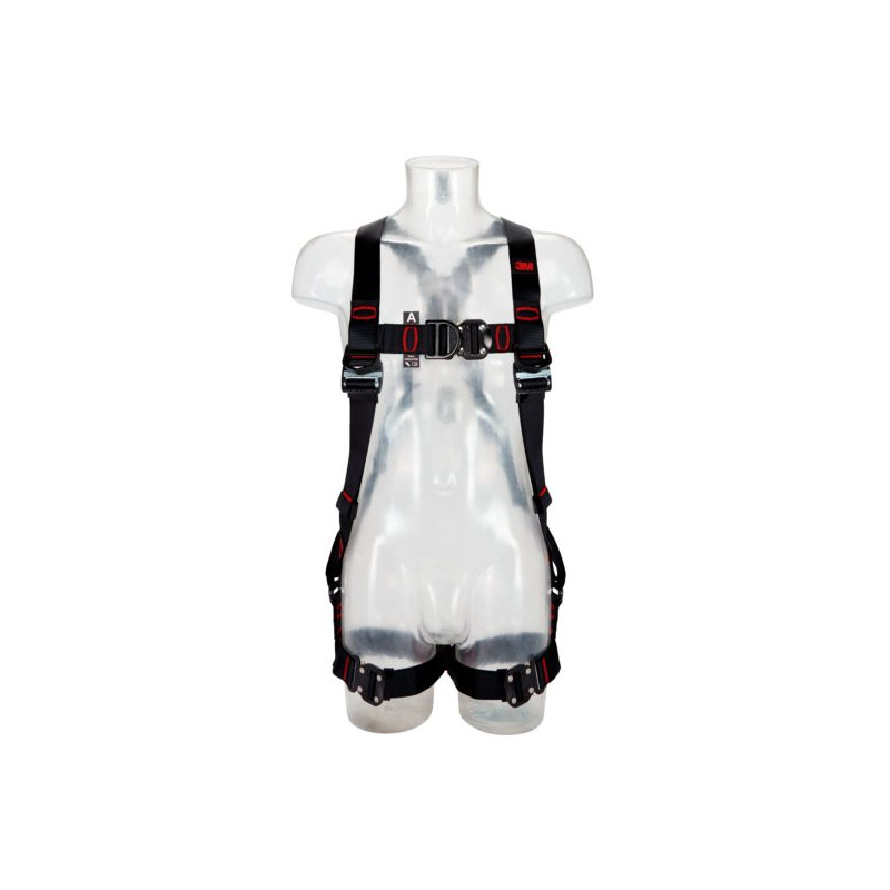 Harnais antichute 3M™ Flexa® - jambières horizontales, 2 points d'accrochage sternal et dorsal, boucles automatiques Harnais antichute 3M™ Flexa® - jambières horizontales, 2 points d'accrochage sternal et dorsal, boucles automatiques