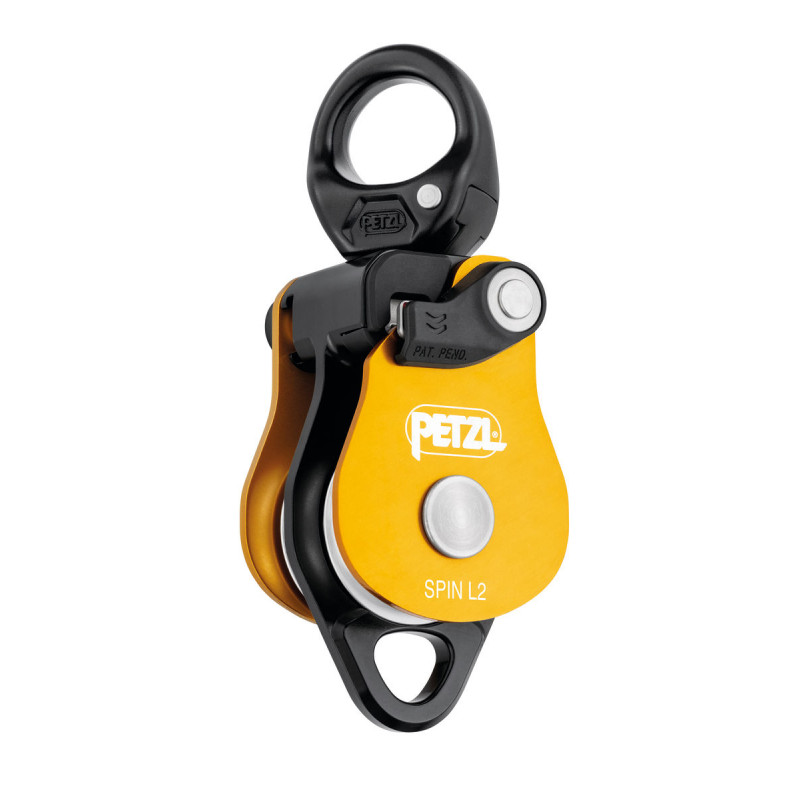 PETZL - POULIE DOUBLE SPIN L2 - avec émerillon PETZL - POULIE DOUBLE SPIN L2 - avec émerillon