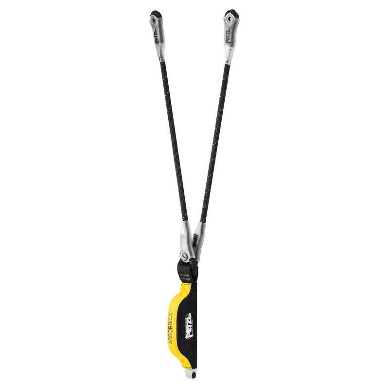 PETZL - Longe double ABSORBICA-Y avec absorbeur 80 cm PETZL - Longe double ABSORBICA-Y avec absorbeur 80 cm