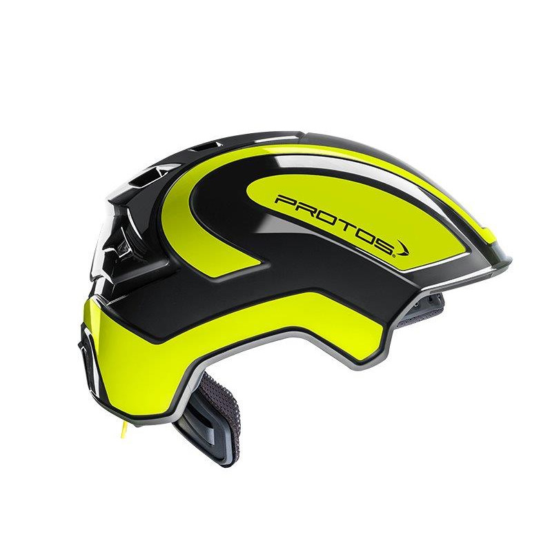 casque protos arborist rouge jaune