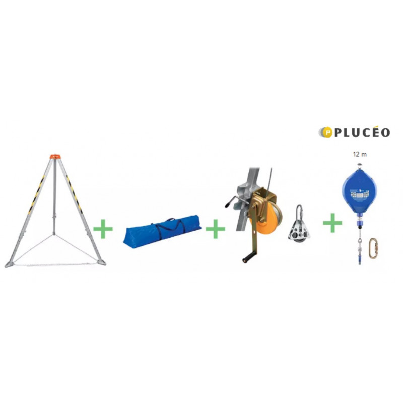 Kit d'évacuation complet espace confiné