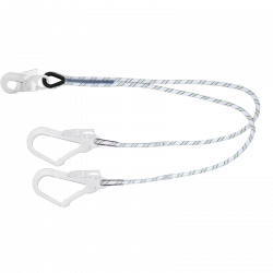 KRATOS SAFETY - Longe fourche en corde tressée 1,50 m