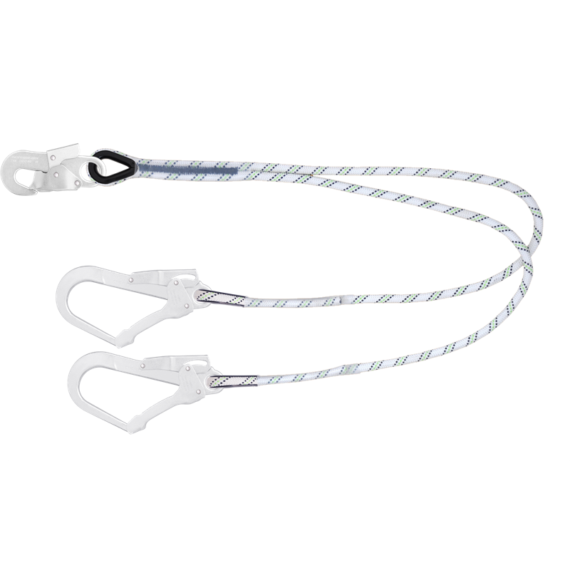 KRATOS SAFETY - Longe fourche en corde tressée 1,50 m