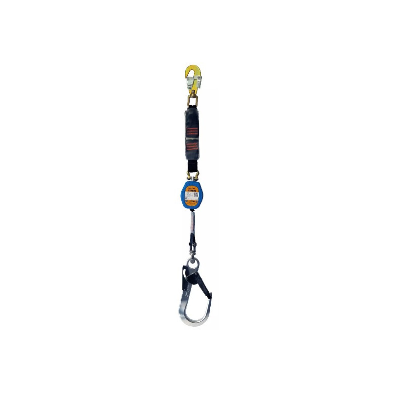 Dispositif Antichute Rétractable Professionnel 10m - Capacité 200kg, Double Verrouillage, Pour Toiture, Travaux En Hauteur (Lot De 2)