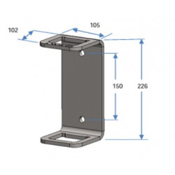 TRACTEL - Platine d'ancrage trou d'homme - TRACROD