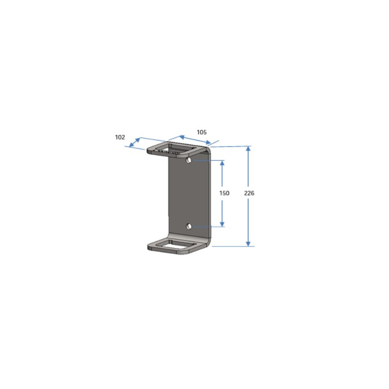 TRACTEL - Platine d'ancrage trou d'homme - TRACROD