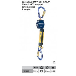 3M - Antichutes à Rappel Automatique 3M™ DBI-SALA® à sangle 6M - Nano-Lok™