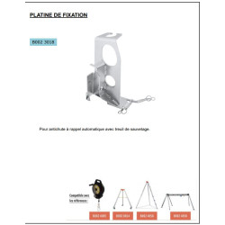 PLUCEO - Platine de fixation pour antichute