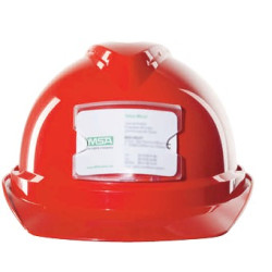 MSA - Casque de sécurité - V-Gard® 500 non ventilé - Fas-Trac III PVC, porte-badge