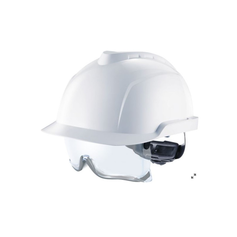 MSA - Casque de sécurité - V-Gard 930 - lunettes intégrées - Non Ventilé