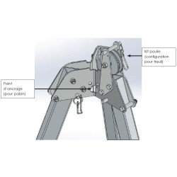 TRACTEL - Kit poulie - Pour tracpode