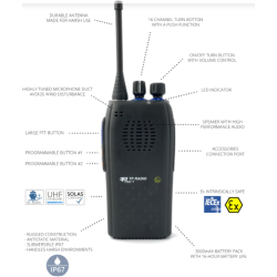 PLUCEO - Talkie Walkie TP9000EX Thor1 UHF - ATEX