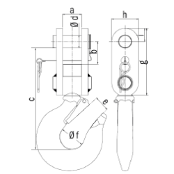 TRACTEL - Appareil de mesure - Crochets à chape orientable - Dynafor Pro et Industrial