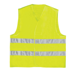 DELTA PLUS - GILET HV POLYESTER BANDES PARALLÈLES - jaune