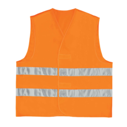 DELTA PLUS - GILET HV POLYESTER BANDES PARALLÈLES - orange