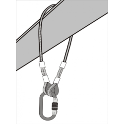 KRATOS SAFETY - Élingue d'ancrage en câble 2m