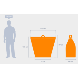 PLUCEO - Sac de levage pour éolienne - 400 KG - 270L