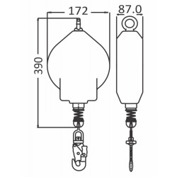 KRATOS SAFETY - Antichute de charge - SENTINELS REACT (250kg)