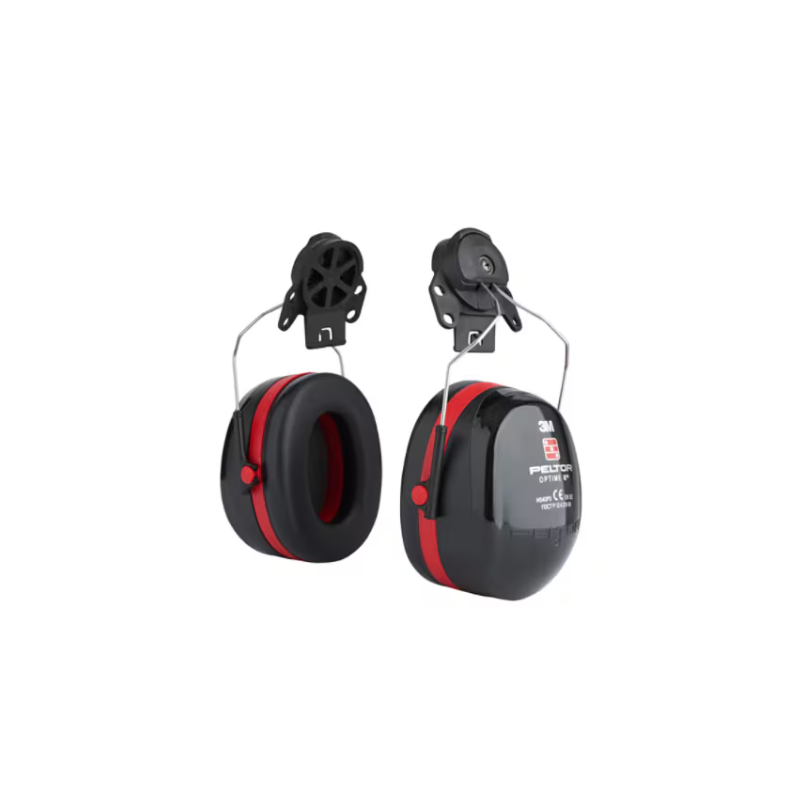 3M - Coquilles antibruit 3M™ PELTOR™ Optime™ III, noir/rouge, monté sur casque, H540P3E-413-SV