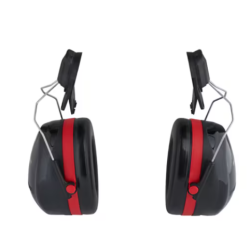 3M - Coquilles antibruit 3M™ PELTOR™ Optime™ III, noir/rouge, monté sur casque, H540P3E-413-SV