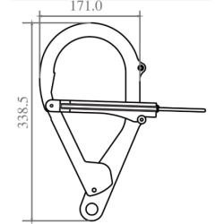 KRATOS SAFETY - Ancrage - Crochet acier HANG'UP