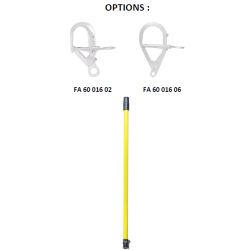 KRATOS SAFETY - Perche d'ancrage - Ensemble perche télescopique long. 2 à 8 m