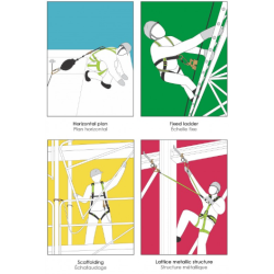 KRATOS SAFETY - Longe antichute - HOPE - Longe fourche tressée 1m