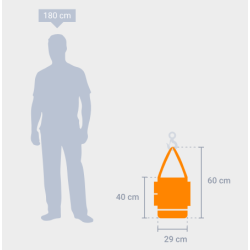 PLUCEO - Sac de levage - Petit sac pour tambour