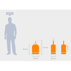 PLUCEO - Sac de levage - Sac à dos de levage avec couverture rigide