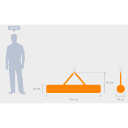 PLUCEO - Sac de levage - Sac de transport horizontal "bottle bag"