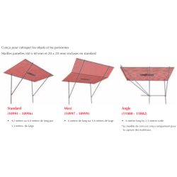 HONEYWELL - Filet de sécurité - Filet éventail 4,2 /3,0 m - SNF