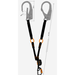 SKYLOTEC - Longe double antichute - NANOLINK TIEBACK