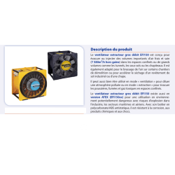RAMFAN - Ventilateur Extracteur / Blower-Exhauster - EFi50 en Tri phasée [EFi50 EA8000-230]