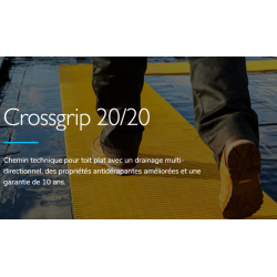 Plastex - Caillebotis antidérapant toiture (jaune - 130m*0.91)