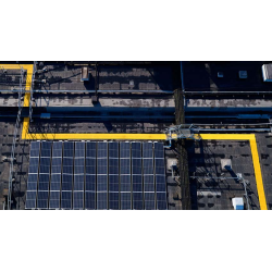 Plastex - Caillebotis antidérapant toiture (jaune - 130m*0.91) - Crossgrip 20/20
