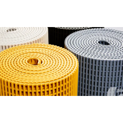 Plastex - Caillebotis antidérapant toiture (jaune - 10m*0.91) - Crossgrip PVC