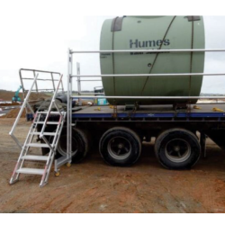 PLUCEO - Garde-corps temporaires - Protection antichute camion - panneau 3mx2.50m
