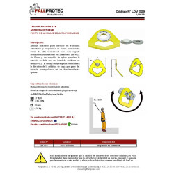 FALLPROTEC - Ancrage - Point d'ancrage à oeil jaune