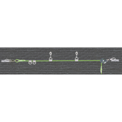 KRATOS SAFETY - Ligne de vie temporaire - CROSS LINE 2 - 45m