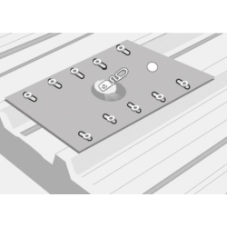 KRATOS SAFETY - Ancrage bac acier - Platine KORI