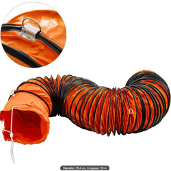 PLUCEO - Gaine pour ventilateur PL279, diamètre 25.40cm, longueur 7.6m