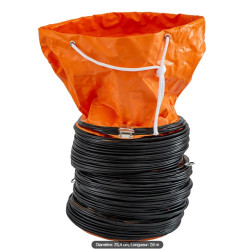 PLUCEO - Gaine pour ventilateur PL279, diamètre 25.40cm, longueur 7.6m
